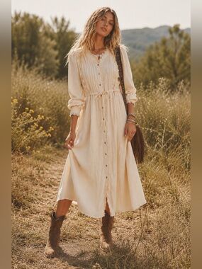 JUST ME | Willow Lace Midi - cream